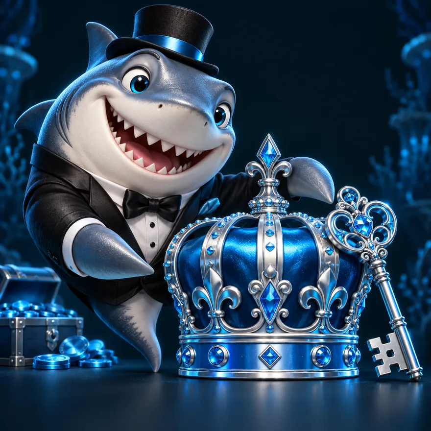 Royal crown and key — Winshark Casino