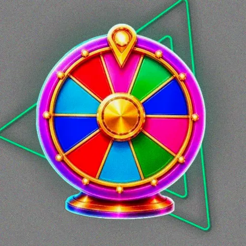 Colourful prize wheel