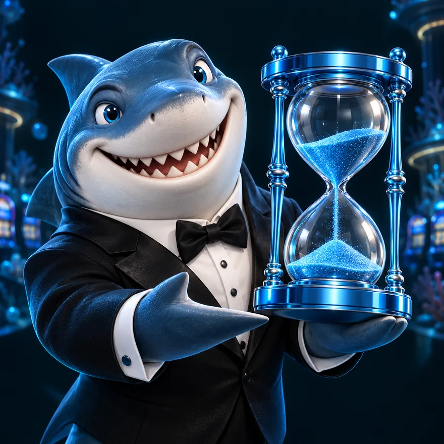 Ornate hourglass — Winshark Casino