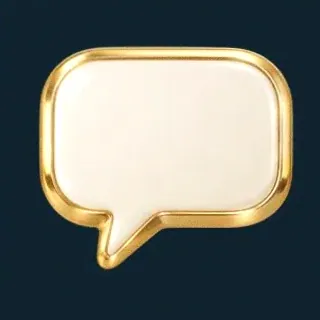 Gold speech bubble — Winshark Casino