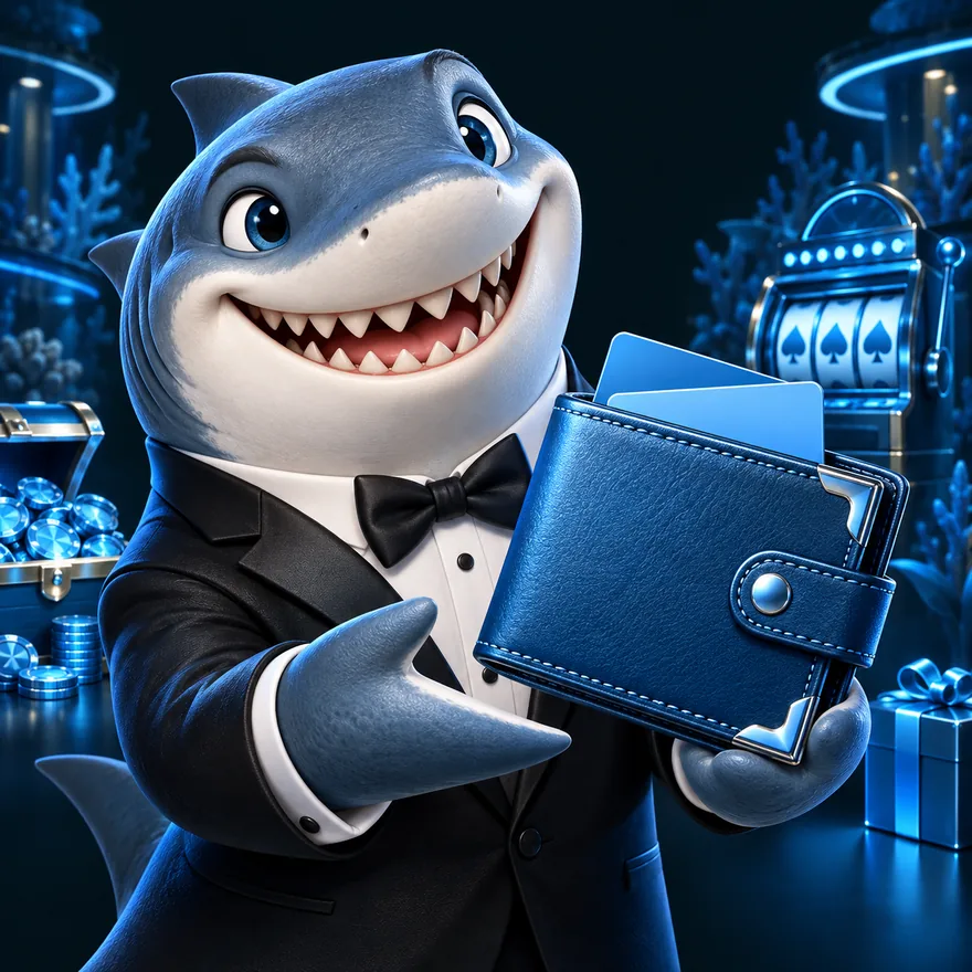 Leather wallet — Winshark Casino